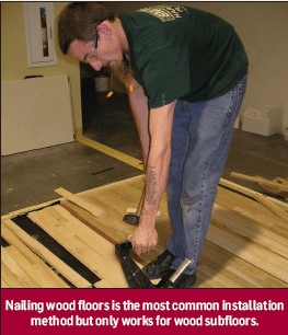 Flooring News: Hardwood 101: installation methods - Nail down vs. glue down